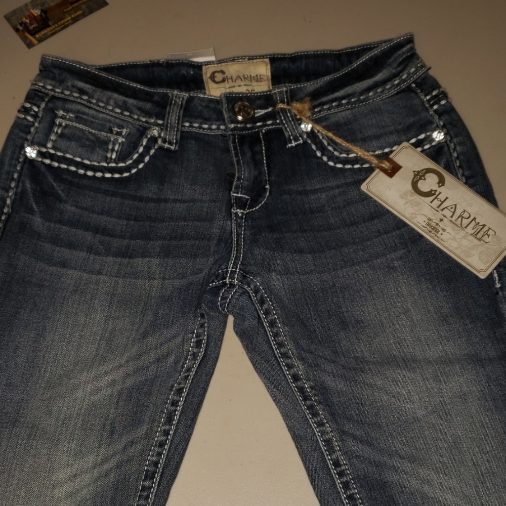 Denim capri